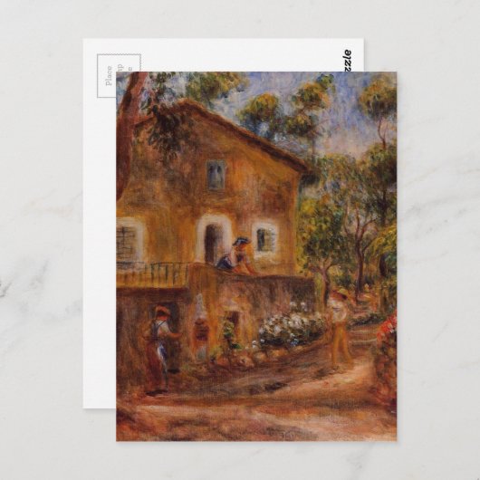 コルレットの家はケイグネスにあるピエール=オーギュスト・ルノイ ポストカード (正面/裏面)