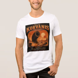 コルヴァニスへようこそ - ビンテージ砂漠惑星の旅行ポスター トライブレンドTシャツ