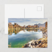 コル威厳のあるティナ・ダンペッツォ・イタリアのラゴ・フェデラ ポストカード (正面/裏面)