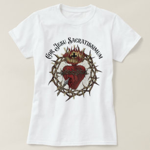 コル・ジェス・サクラティシム聖なるハート・オブ・イエス Tシャツ