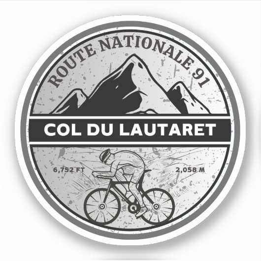 コル・デュ・ロタレ フランス アルプス 自転車 ツアー シール (正面)