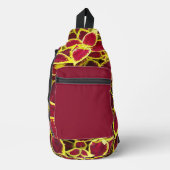 コレウカラフルス植葉物フローラ スリングバッグ (正面)