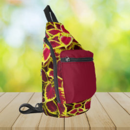 コレウカラフルス植葉物フローラ スリングバッグ