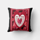 コレウスJohn 3:16に近づく クッション (裏面)