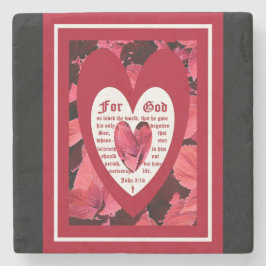 コレウスJohn 3:16に近づく ストーンコースター