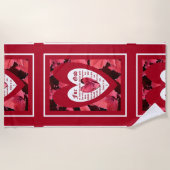 コレウスJohn 3:16に近づく ビーチタオル (正面)