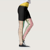 コレクシユニークョンgrungy rupydeterquilaブロック色 レギンス (右)
