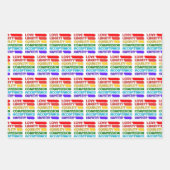 コレクションで使用する単語 ラッピングペーパーシート (正面2)