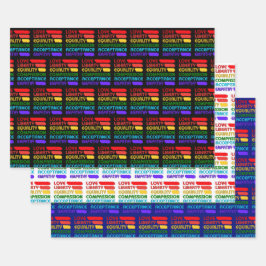 コレクションで使用する単語 ラッピングペーパーシート