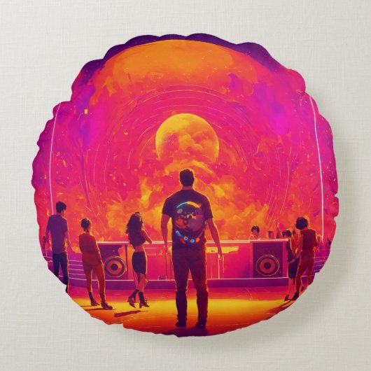 コレクションのクリエイティブタイトルアイディアをいくつか示す ラウンドクッション (正面)