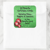 コレクションステッカー12お気に入りのキャロル スクエアシール (バッグ)