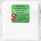 コレクションステッカー12お気に入りのキャロル – 3 スクエアシール (バッグ)