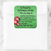 コレクションステッカー12お気に入りのキャロル – 4 スクエアシール (バッグ)