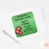 コレクションステッカー12お気に入りのキャロル – 5 スクエアシール (封筒)