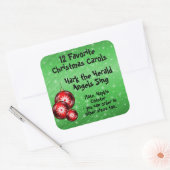 コレクションステッカー12お気に入りのキャロル – 7 スクエアシール (封筒)