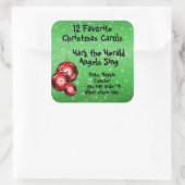 コレクションステッカー12お気に入りのキャロル – 7 スクエアシール (バッグ)