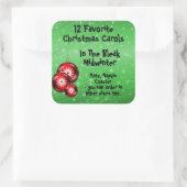 コレクションステッカー12お気に入りのキャロル – 8 スクエアシール (バッグ)