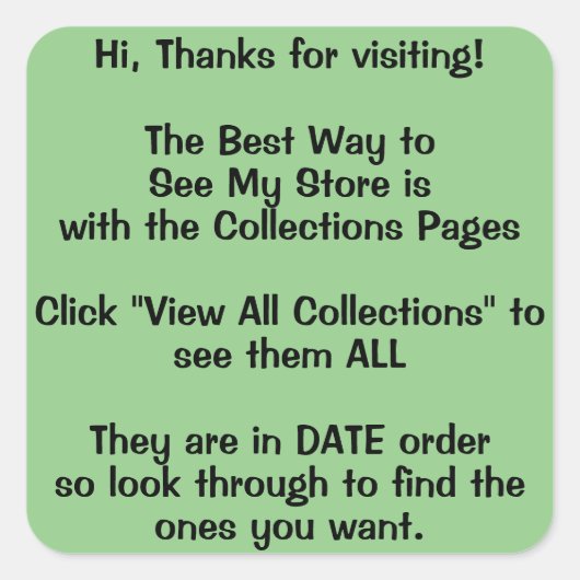 コレクションページのヘッダー記号 スクエアシール (正面)