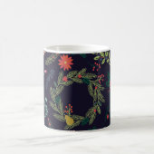コレクションヴィンテージスタイルハンドドロークリスマスH コーヒーマグカップ (中央)