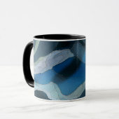 コレクション可能なアートマクールグ色ブラックハンドル マグカップ (正面左)