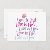 コレクション "愛はフクロウ" ポストカード (正面/裏面)