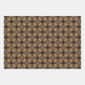 コレクシ王室のョン目まいがする赤と金ゴールド ラッピングペーパーシート (正面3)