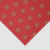 コレクシ王室のョン赤と金ゴールドデザイン 薄葉紙 (詳細)