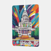 コレクタブルクリスマスオーナメントワシントンDC メタルオーナメント (正面左)