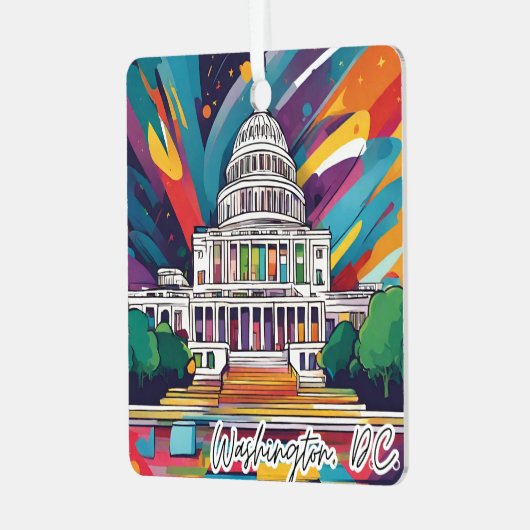 コレクタブルクリスマスオーナメントワシントンDC メタルオーナメント (正面左)