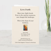 コレクタブル グロー フォース グリーティング カード (裏面)