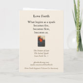 コレクタブル グロー フォース グリーティング カード (裏面)