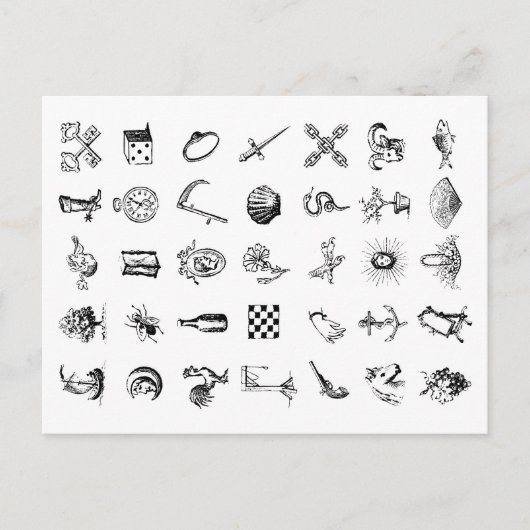 コレクターの夢 – 葉書 ポストカード (正面)