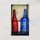 コレクター – ボトル- 2つの空のワインボトル 名刺 (裏面)