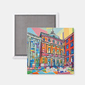 コレクティファンキーブルシティマグネット – ボストン， MA マグネット (正面/裏面)