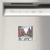 コレクティファンキーブルシティマグネット – NYCクリスマスタイム マグネット (インサイチュ (食洗機))