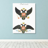 コレクティーから帝国ロシアの州を武装させる キャンバスプリント (インサイチュ (ウッドフロア))