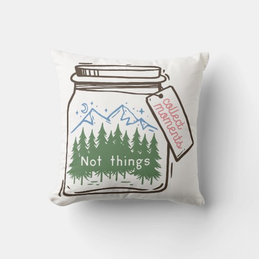 コレクトモーメンズキャクールンピング引用文 クッション (正面)