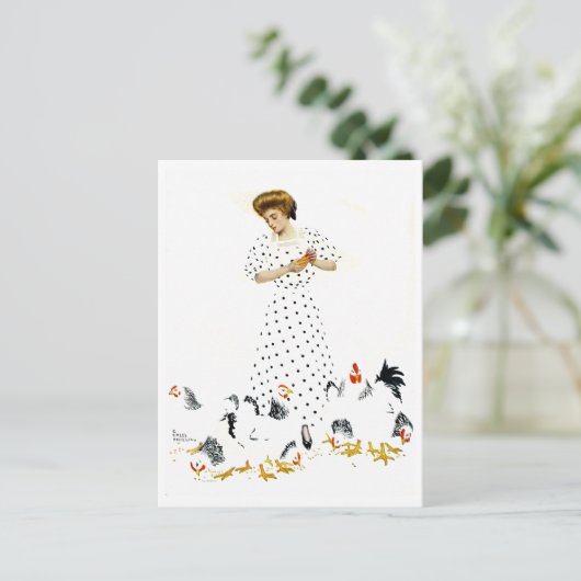 コレスフィリップスファデアウェイ農家の娘 ポストカード (スタンド正面)