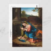 コレッジョによるキリストの子の崇拝 ポストカード (正面/裏面)