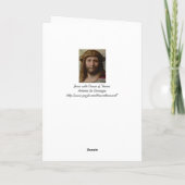 コレッジョのキリストの頭部 カード (裏面)