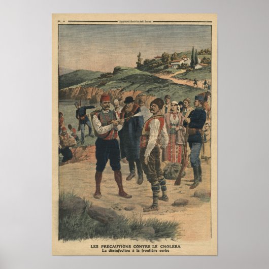 コレラ予防上の注意 ポスター (正面)