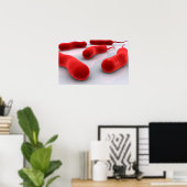 コレラ菌の概念像 ポスター (ホームオフィス)