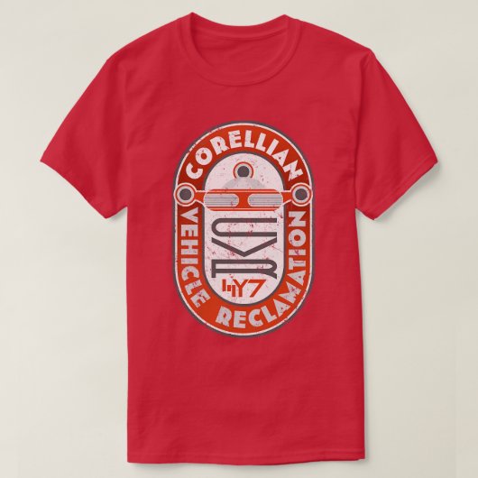 コレリアン車の再生 Tシャツ (デザイン正面)