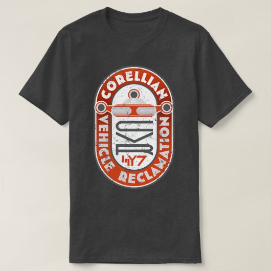 コレリアン車の再生 Tシャツ (デザイン正面)