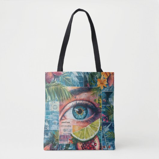 コレージカラフルトートバッグをスタンプ トートバッグ (正面)