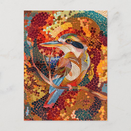 コロガブラインアボリジネドットアートスタイル ポストカード (正面)