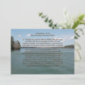 コロサイ全的祈りのカバーノートカード 招待状 (スタンド正面)