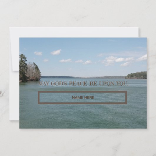 コロサイ州総合カバレッジ祈りの言葉ノートカード 招待状 (裏面)