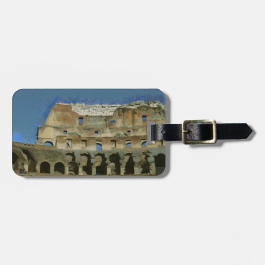 コロサイ絵を描ズ、ローマ ラゲッジタグ (正面横)