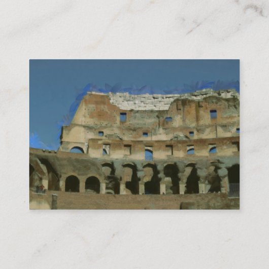 コロサイ絵を描ズ、ローマ 名刺 (裏面)